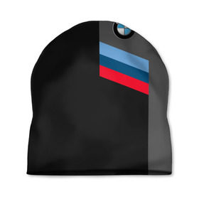 Шапка 3D с принтом BMW Brand Tricolor в Петрозаводске, 100% полиэстер | универсальный размер, печать по всей поверхности изделия | bmw | автомобильные | бмв | машины