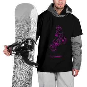 Накидка на куртку 3D с принтом BMX в Петрозаводске, 100% полиэстер |  | athletic sports | athletics | bmx | fitness | sport | weightlifting | атлетика | велоспорт | спорт