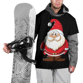 Накидка на куртку 3D с принтом Санта в Петрозаводске, 100% полиэстер |  | Тематика изображения на принте: christmas | new year | дед мороз | елка | зима | клаус | метель | мороз | новый год | праздник | рождество | санта | снег | снеговик | снегурочка