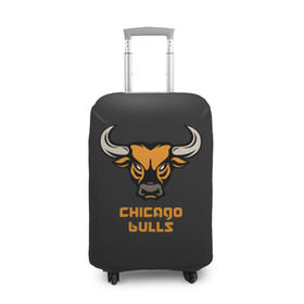 Чехол для чемодана 3D с принтом Chicago bulls в Петрозаводске, 86% полиэфир, 14% спандекс | двустороннее нанесение принта, прорези для ручек и колес | chicago bulls | баскетбол