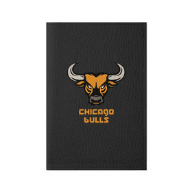Обложка для паспорта матовая кожа с принтом Chicago bulls в Петрозаводске, натуральная матовая кожа | размер 19,3 х 13,7 см; прозрачные пластиковые крепления | chicago bulls | баскетбол