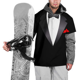 Накидка на куртку 3D с принтом Смокинг в Петрозаводске, 100% полиэстер |  | жених | муж | свадьба | смокинг | смокинг для жениха