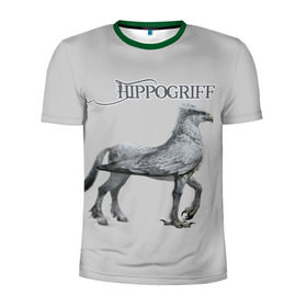 Мужская футболка 3D спортивная с принтом Гипогриф в Петрозаводске, 100% полиэстер с улучшенными характеристиками | приталенный силуэт, круглая горловина, широкие плечи, сужается к линии бедра | мифические животные | мифы