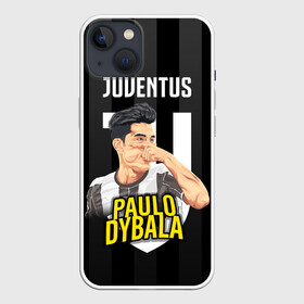 Чехол для iPhone 13 с принтом Пауло Дибала Ювентус в Петрозаводске,  |  | dibala | dybala | juve | juventus | juvi | kit | russia | world cup | бонусная | гостевая | дибала | домашняя | италия | футбол | чемпионат мира | юве | ювентус | юви