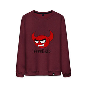 Мужской свитшот хлопок с принтом FreeBSD демон в Петрозаводске, 100% хлопок |  | bsd | demon | freebsd | os | unix | демон | злой | ос | чёртик