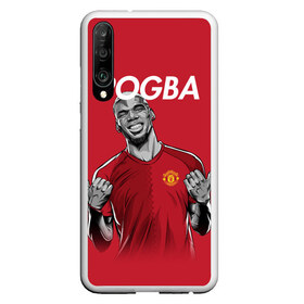 Чехол для Honor P30 с принтом Pogba Manchester United в Петрозаводске, Силикон | Область печати: задняя сторона чехла, без боковых панелей | mu | paul | pogba | манчестер юнайтед | мю | погба | форма