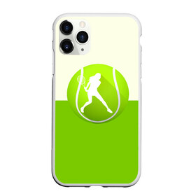 Чехол для iPhone 11 Pro матовый с принтом Теннис в Петрозаводске, Силикон |  | sport | логотип | мяч | спорт | теннис