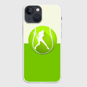 Чехол для iPhone 13 mini с принтом Теннис в Петрозаводске,  |  | sport | логотип | мяч | спорт | теннис