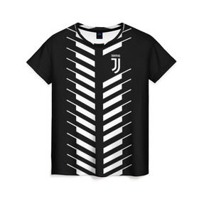 Женская футболка 3D с принтом Juventus 2018 Creative #2 в Петрозаводске, 100% полиэфир ( синтетическое хлопкоподобное полотно) | прямой крой, круглый вырез горловины, длина до линии бедер | juventus | футбол | футбольный клуб | ювентус