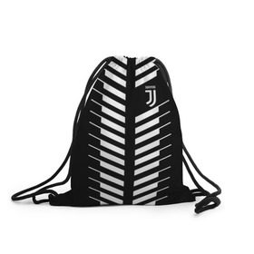 Рюкзак-мешок 3D с принтом Juventus 2018 Creative #2 в Петрозаводске, 100% полиэстер | плотность ткани — 200 г/м2, размер — 35 х 45 см; лямки — толстые шнурки, застежка на шнуровке, без карманов и подкладки | juventus | футбол | футбольный клуб | ювентус