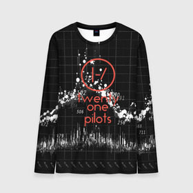 Мужской лонгслив 3D с принтом Twenty one pilots в Петрозаводске, 100% полиэстер | длинные рукава, круглый вырез горловины, полуприлегающий силуэт | rock | t.o.p. | top | twenty one pilots | рок