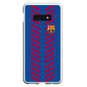 Чехол для Samsung S10E с принтом FC Barcelona 2018 Creative в Петрозаводске, Силикон | Область печати: задняя сторона чехла, без боковых панелей | fc | fc barcelona | fcb | барселона | мяч | спорт | футбол | футбольный клуб