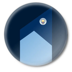 Значок с принтом Manchester city 2018 #7 в Петрозаводске,  металл | круглая форма, металлическая застежка в виде булавки | Тематика изображения на принте: fc | manchester city | манчестер сити | спорт | спортивные | футбол | футбольный