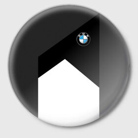 Значок с принтом BMW 2018 SportWear #3 в Петрозаводске,  металл | круглая форма, металлическая застежка в виде булавки | bmw | автомобильные | бмв | машины