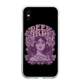 Чехол для iPhone XS Max матовый с принтом Deep Purple в Петрозаводске, Силикон | Область печати: задняя сторона чехла, без боковых панелей | album | british | deep purple | england | heavy metal | rock group | альбом | англия | британская | рок группа | хеви металл