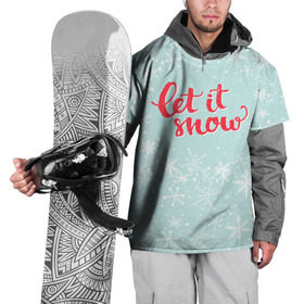 Накидка на куртку 3D с принтом Let it snow в Петрозаводске, 100% полиэстер |  | Тематика изображения на принте: 
