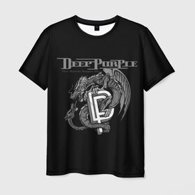 Мужская футболка 3D с принтом Deep Purple в Петрозаводске, 100% полиэфир | прямой крой, круглый вырез горловины, длина до линии бедер | album | british | deep purple | england | heavy metal | rock group | альбом | англия | британская | рок группа | хеви металл
