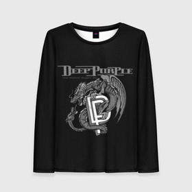 Женский лонгслив 3D с принтом Deep Purple в Петрозаводске, 100% полиэстер | длинные рукава, круглый вырез горловины, полуприлегающий силуэт | album | british | deep purple | england | heavy metal | rock group | альбом | англия | британская | рок группа | хеви металл