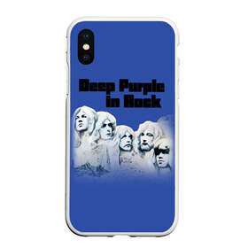 Чехол для iPhone XS Max матовый с принтом Deep Purple в Петрозаводске, Силикон | Область печати: задняя сторона чехла, без боковых панелей | album | british | deep purple | england | heavy metal | rock group | альбом | англия | британская | рок группа | хеви металл