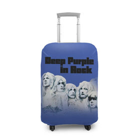 Чехол для чемодана 3D с принтом Deep Purple в Петрозаводске, 86% полиэфир, 14% спандекс | двустороннее нанесение принта, прорези для ручек и колес | album | british | deep purple | england | heavy metal | rock group | альбом | англия | британская | рок группа | хеви металл