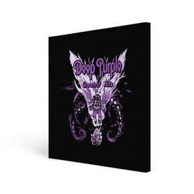 Холст квадратный с принтом Deep Purple в Петрозаводске, 100% ПВХ |  | album | british | deep purple | england | heavy metal | rock group | альбом | англия | британская | рок группа | хеви металл
