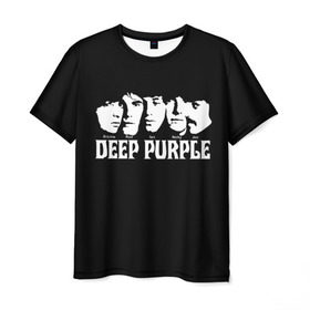 Мужская футболка 3D с принтом Deep Purple в Петрозаводске, 100% полиэфир | прямой крой, круглый вырез горловины, длина до линии бедер | album | british | deep purple | england | heavy metal | rock group | альбом | англия | британская | рок группа | хеви металл