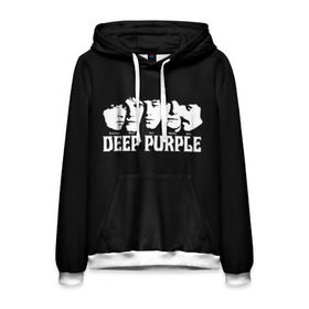 Мужская толстовка 3D с принтом Deep Purple в Петрозаводске, 100% полиэстер | двухслойный капюшон со шнурком для регулировки, мягкие манжеты на рукавах и по низу толстовки, спереди карман-кенгуру с мягким внутренним слоем. | album | british | deep purple | england | heavy metal | rock group | альбом | англия | британская | рок группа | хеви металл