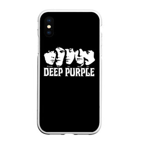 Чехол для iPhone XS Max матовый с принтом Deep Purple в Петрозаводске, Силикон | Область печати: задняя сторона чехла, без боковых панелей | album | british | deep purple | england | heavy metal | rock group | альбом | англия | британская | рок группа | хеви металл