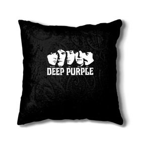 Подушка 3D с принтом Deep Purple в Петрозаводске, наволочка – 100% полиэстер, наполнитель – холлофайбер (легкий наполнитель, не вызывает аллергию). | состоит из подушки и наволочки. Наволочка на молнии, легко снимается для стирки | album | british | deep purple | england | heavy metal | rock group | альбом | англия | британская | рок группа | хеви металл