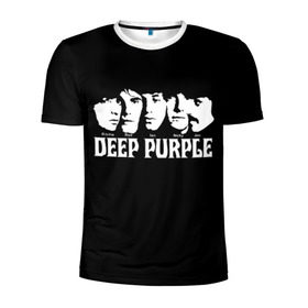 Мужская футболка 3D спортивная с принтом Deep Purple в Петрозаводске, 100% полиэстер с улучшенными характеристиками | приталенный силуэт, круглая горловина, широкие плечи, сужается к линии бедра | album | british | deep purple | england | heavy metal | rock group | альбом | англия | британская | рок группа | хеви металл