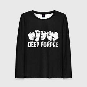 Женский лонгслив 3D с принтом Deep Purple в Петрозаводске, 100% полиэстер | длинные рукава, круглый вырез горловины, полуприлегающий силуэт | album | british | deep purple | england | heavy metal | rock group | альбом | англия | британская | рок группа | хеви металл