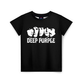 Детская футболка 3D с принтом Deep Purple в Петрозаводске, 100% гипоаллергенный полиэфир | прямой крой, круглый вырез горловины, длина до линии бедер, чуть спущенное плечо, ткань немного тянется | album | british | deep purple | england | heavy metal | rock group | альбом | англия | британская | рок группа | хеви металл