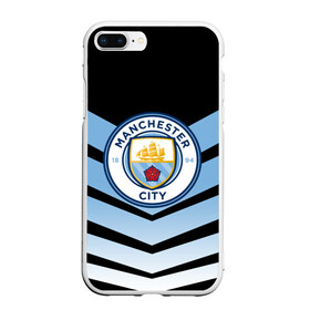 Чехол для iPhone 7Plus/8 Plus матовый с принтом Manchester city 2018 Arrow в Петрозаводске, Силикон | Область печати: задняя сторона чехла, без боковых панелей | fc | manchester city | манчестер сити | спорт | спортивные | футбол | футбольный клуб