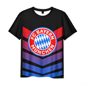Мужская футболка 3D с принтом FC Bayern 2018 Original #13 в Петрозаводске, 100% полиэфир | прямой крой, круглый вырез горловины, длина до линии бедер | bayern | fc | бавария | спорт | спортивные | футбол | футбольный клуб