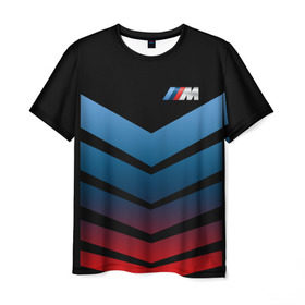 Мужская футболка 3D с принтом BMW 2018 Brands colors arrow в Петрозаводске, 100% полиэфир | прямой крой, круглый вырез горловины, длина до линии бедер | bmw | автомобильные | бмв