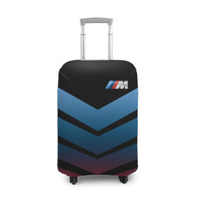 Чехол для чемодана 3D с принтом BMW 2018 Brands colors arrow в Петрозаводске, 86% полиэфир, 14% спандекс | двустороннее нанесение принта, прорези для ручек и колес | bmw | автомобильные | бмв