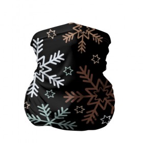 Бандана-труба 3D с принтом Чудные снежинки в Петрозаводске, 100% полиэстер, ткань с особыми свойствами — Activecool | плотность 150‒180 г/м2; хорошо тянется, но сохраняет форму | Тематика изображения на принте: год | елка | зима | новый | праздник | символ | снег | узор