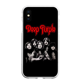 Чехол для iPhone XS Max матовый с принтом Deep Purple в Петрозаводске, Силикон | Область печати: задняя сторона чехла, без боковых панелей | album | british | deep purple | england | heavy metal | rock group | альбом | англия | британская | рок группа | хеви металл