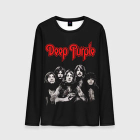 Мужской лонгслив 3D с принтом Deep Purple в Петрозаводске, 100% полиэстер | длинные рукава, круглый вырез горловины, полуприлегающий силуэт | album | british | deep purple | england | heavy metal | rock group | альбом | англия | британская | рок группа | хеви металл