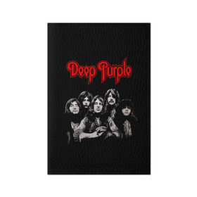 Обложка для паспорта матовая кожа с принтом Deep Purple в Петрозаводске, натуральная матовая кожа | размер 19,3 х 13,7 см; прозрачные пластиковые крепления | Тематика изображения на принте: album | british | deep purple | england | heavy metal | rock group | альбом | англия | британская | рок группа | хеви металл
