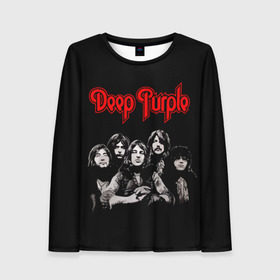 Женский лонгслив 3D с принтом Deep Purple в Петрозаводске, 100% полиэстер | длинные рукава, круглый вырез горловины, полуприлегающий силуэт | album | british | deep purple | england | heavy metal | rock group | альбом | англия | британская | рок группа | хеви металл