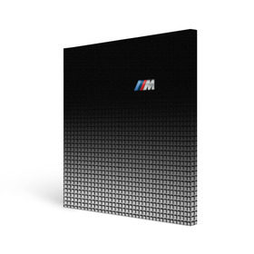 Холст квадратный с принтом BMW 2018 Black and White III в Петрозаводске, 100% ПВХ |  | Тематика изображения на принте: bmw | автомобильные | бмв
