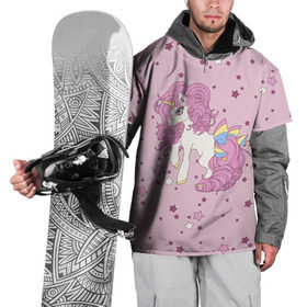 Накидка на куртку 3D с принтом Единорог, в Петрозаводске, 100% полиэстер |  | anime | bow | hair | horn | horse | pink | pony | star | unicorn | анимэ | бант | единорог | звезды | конь | кудри | лошадка | пони | рог | розовые