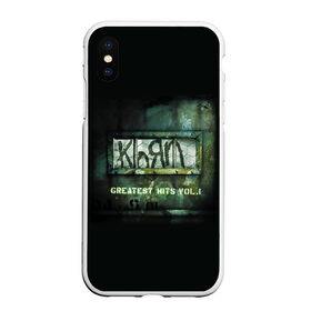 Чехол для iPhone XS Max матовый с принтом Korn greatest hits vol 1 в Петрозаводске, Силикон | Область печати: задняя сторона чехла, без боковых панелей | korn | koяn | альтернативный | арвизу | гранж | грув | группа | дэвис | корн | коян | лузье | манки | метал | музыка | нюметал | панк | песни | рок | уэлч | филди | филипп | хэд | шаффер