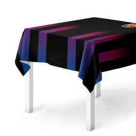 Скатерть 3D с принтом FC Barcelona Color Line в Петрозаводске, 100% полиэстер (ткань не мнется и не растягивается) | Размер: 150*150 см | fc barcelona | fcb | барселона | спорт | спортивные | фк | футбол