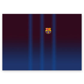 Поздравительная открытка с принтом FC Barcelona Gradient в Петрозаводске, 100% бумага | плотность бумаги 280 г/м2, матовая, на обратной стороне линовка и место для марки
 | fc | fc barcelona | fcb | барселона | спорт | спортивные | фк | футбол