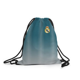 Рюкзак-мешок 3D с принтом Real Madrid 2018 Gradient в Петрозаводске, 100% полиэстер | плотность ткани — 200 г/м2, размер — 35 х 45 см; лямки — толстые шнурки, застежка на шнуровке, без карманов и подкладки | 