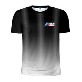 Мужская футболка 3D спортивная с принтом BMW 2018 Black Gradient в Петрозаводске, 100% полиэстер с улучшенными характеристиками | приталенный силуэт, круглая горловина, широкие плечи, сужается к линии бедра | bmw | автомобильные | бмв | машины