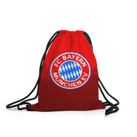 Рюкзак-мешок 3D с принтом FC Bayern 2018 Paints в Петрозаводске, 100% полиэстер | плотность ткани — 200 г/м2, размер — 35 х 45 см; лямки — толстые шнурки, застежка на шнуровке, без карманов и подкладки | bayern | fc | бавария | спорт | спортивные | фк | футбол