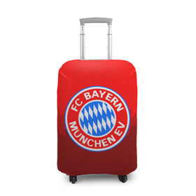 Чехол для чемодана 3D с принтом FC Bayern 2018 Paints в Петрозаводске, 86% полиэфир, 14% спандекс | двустороннее нанесение принта, прорези для ручек и колес | bayern | fc | бавария | спорт | спортивные | фк | футбол